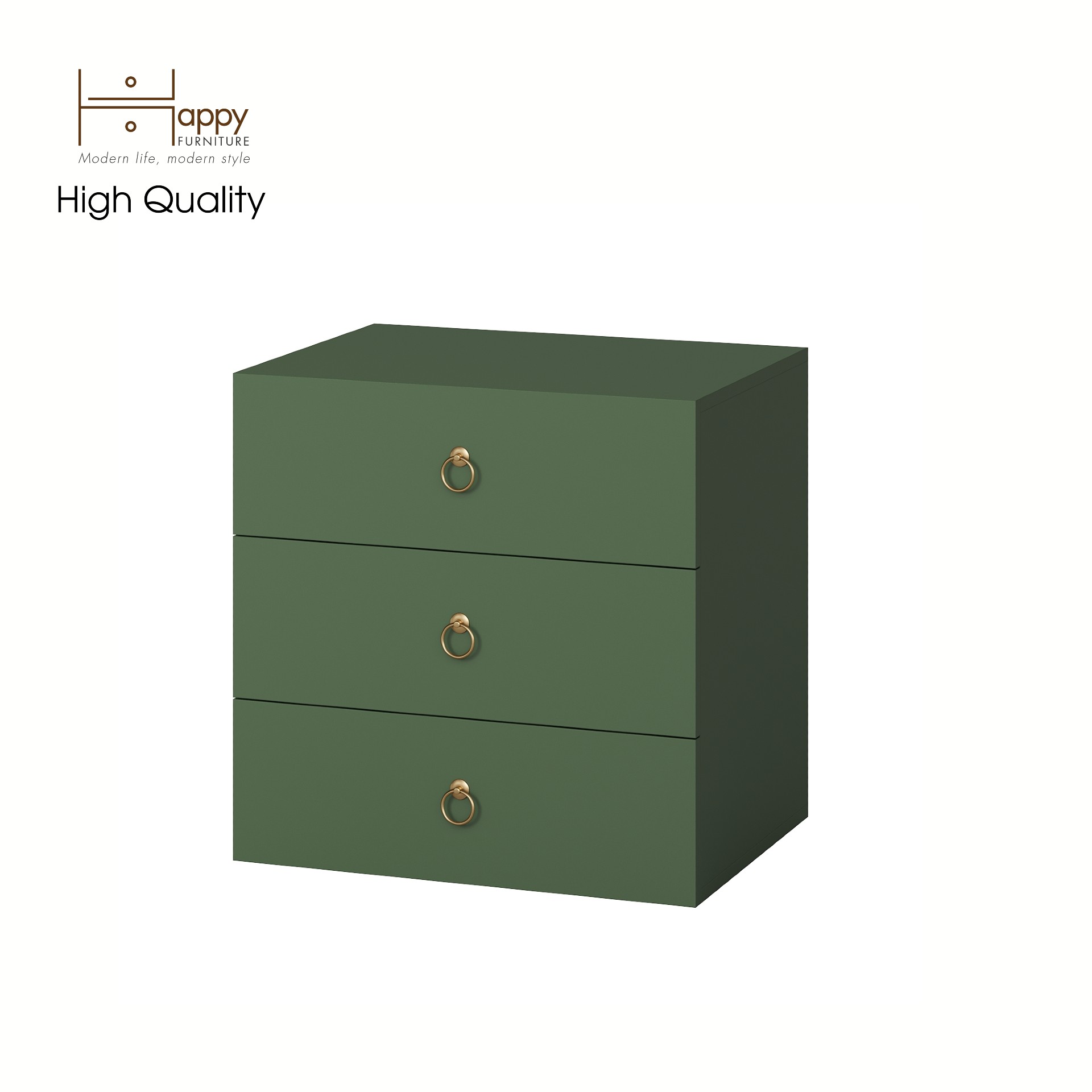 [Happy Home Furniture] WESLEY, Tủ đựng đồ 3 ngăn kéo ,  60cm x 45cm x 60cm ( DxRxC), THK_043