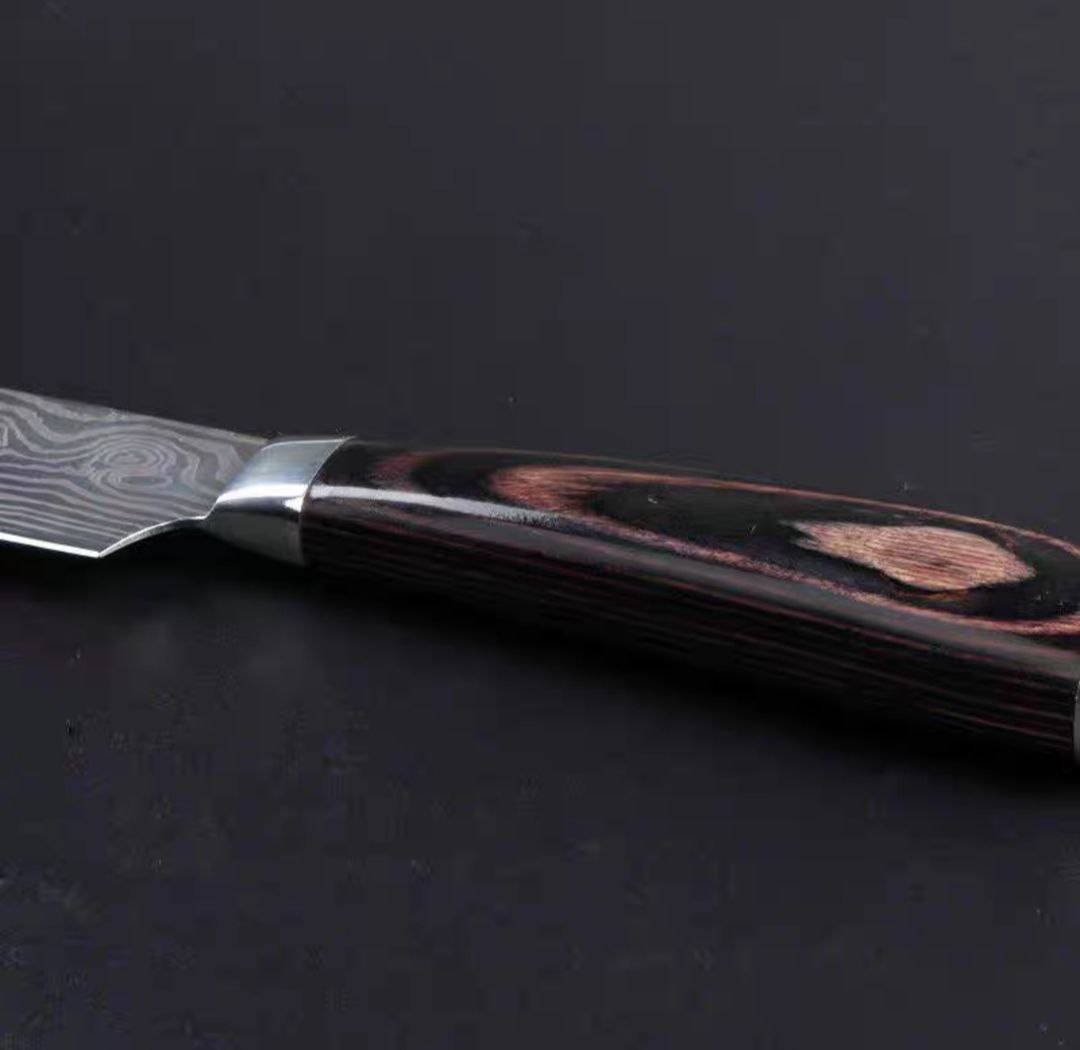 3 KIỂU MẪU DAO BẾP NHẬT SANTOKU THÉP DAMASCUS NHẬT BẢN CAO CẤP