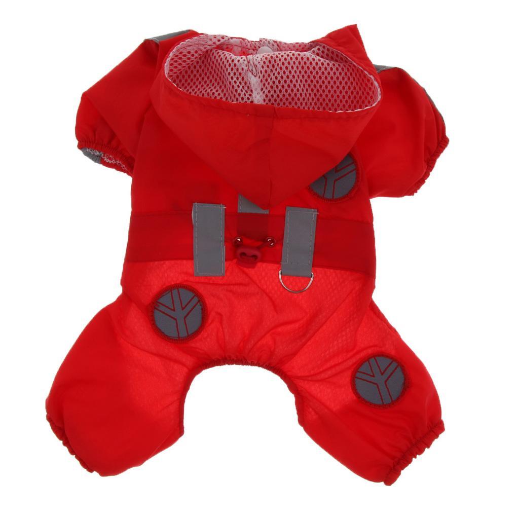 Waterproof Reflective Dog Raincoat Pet Rain Poncho Dog Pet Rainwear