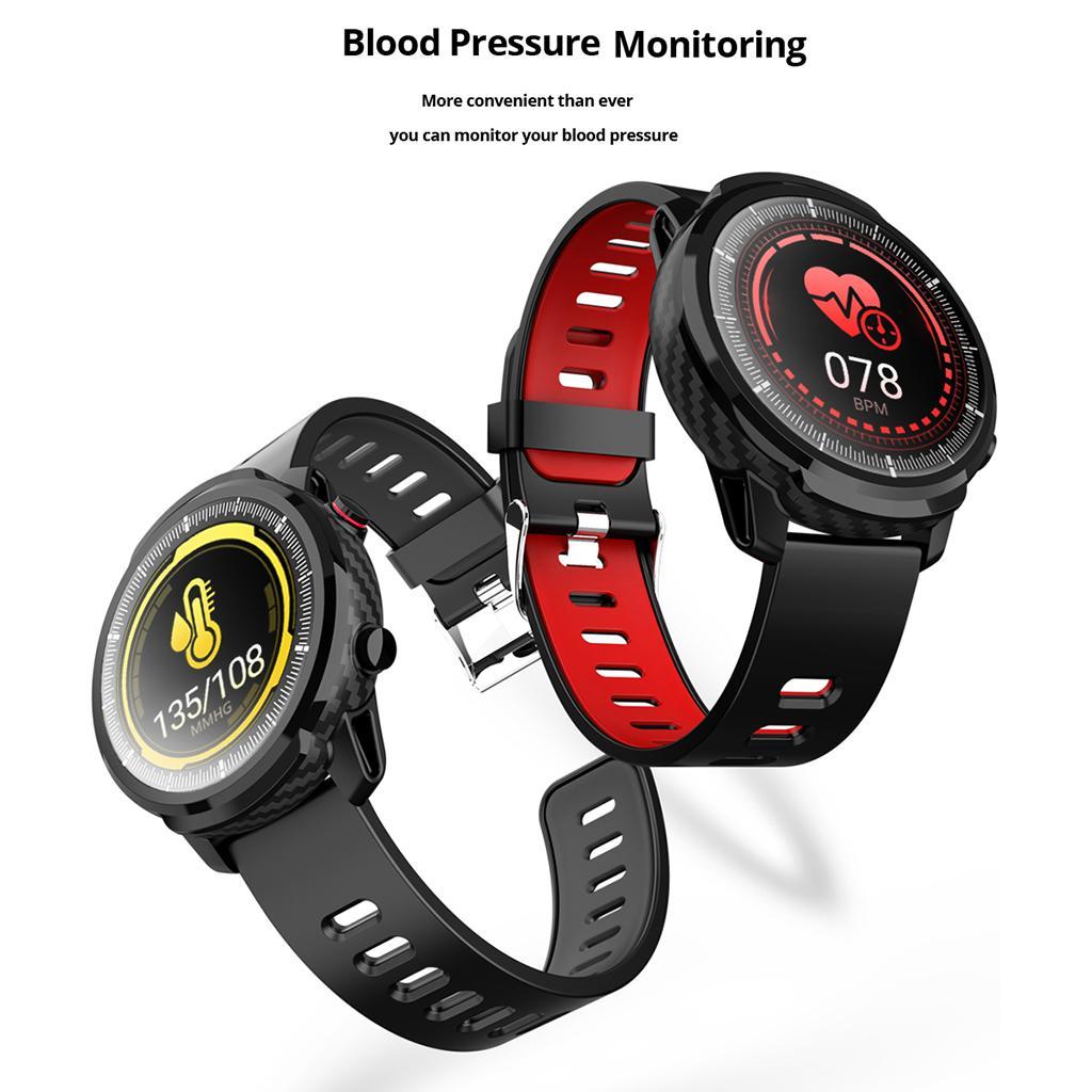 Smart Watch Pressure Sleep Monitor Fitness Black