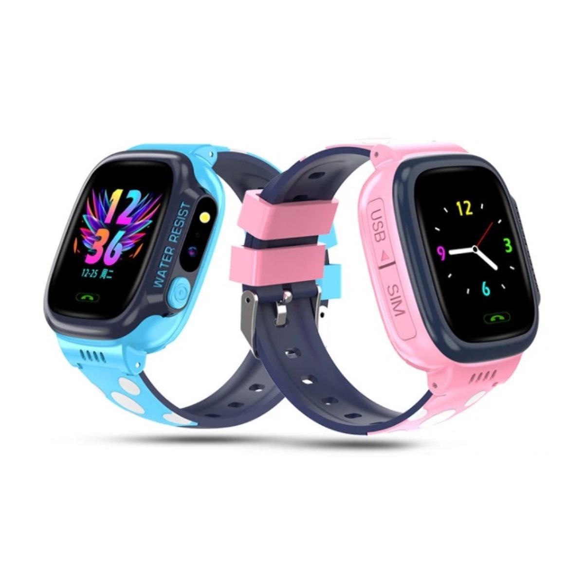 Đồng hồ thông minh trẻ em định vị chính xác cao KKtick SmartWatch CY92 nhiều chức năng, lắp sim nghe gọi 2 chiều, cảm ứng dễ sử dụng, tiếng Việt, camera, đèn pin, có Wifi, pin khỏe, tiêu chuẩn chống nước, thiết kế hiện đại - hàng nhập khẩu