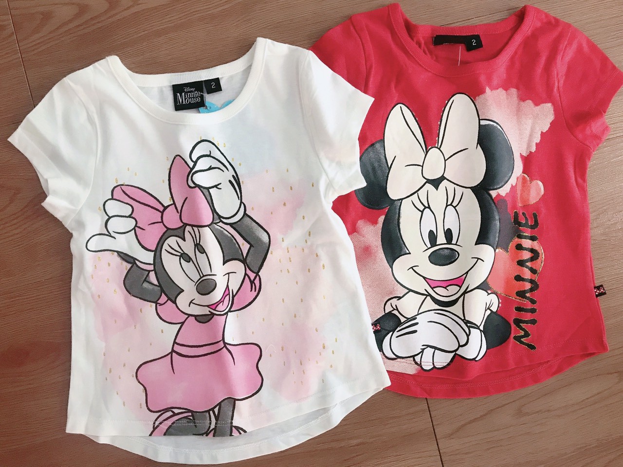 Áo cộc tay hình Mickey  bé gái 2-8 tuổi