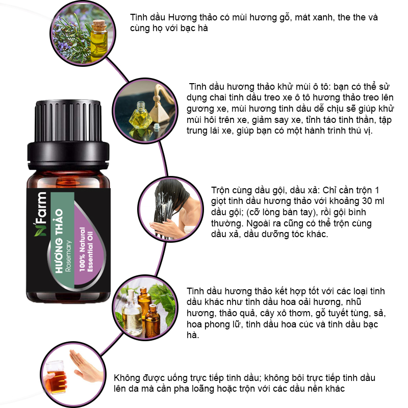 Tinh Dầu Xông Phòng Nguyên Chất NFARM 10ML, Nhiều Mùi Hương / Sử Dụng Với Máy Xông Tinh Dầu Giúp Thơm Phòng, Thư Giãn Đuổi Muỗi, Tốt Cho Sức Khỏe