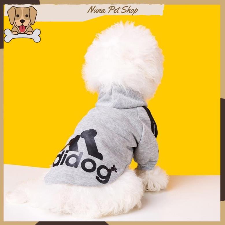 Áo nỉ Hoodie Adidog cho thú cưng, áo mùa đông cho chó mèo