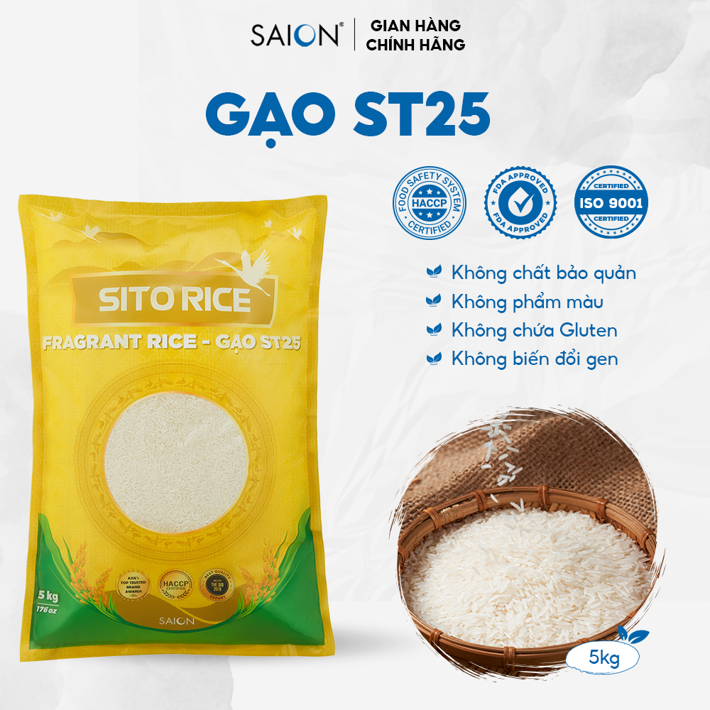 Gạo ST25 Sito Rice 5kg