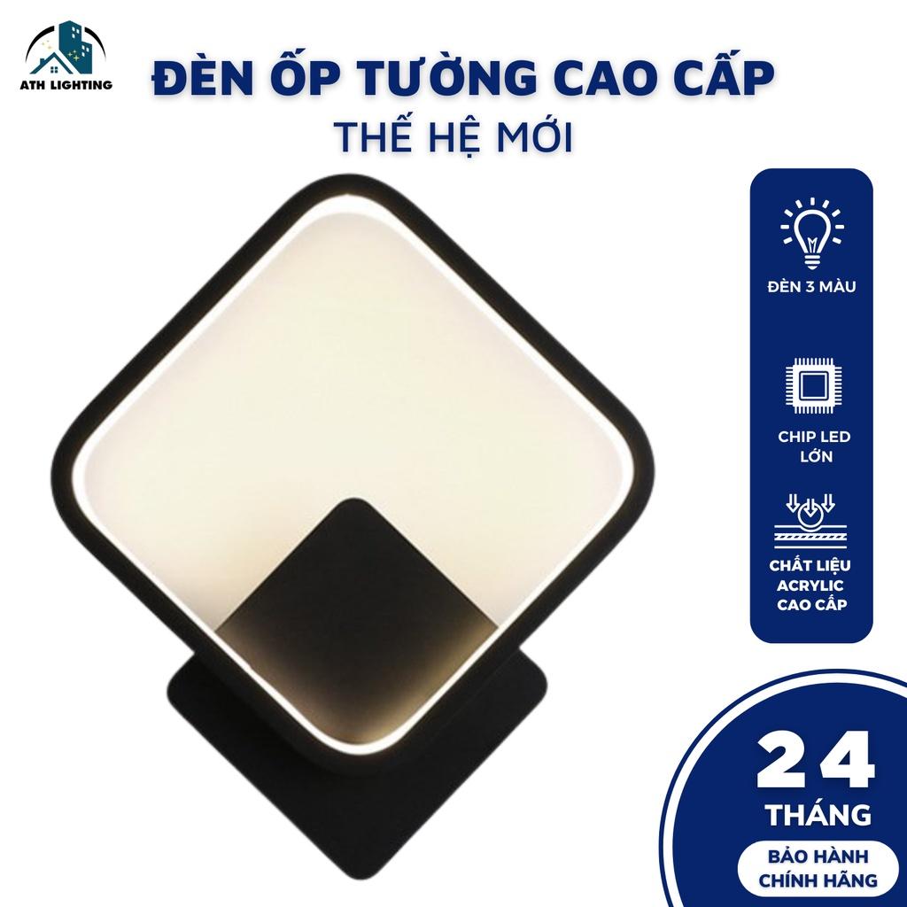 Đèn treo tường trang trí đổi màu 3 chế độ, loại đèn gắn phòng ngủ, phòng khách, hành lang đơn giản, sang trọng