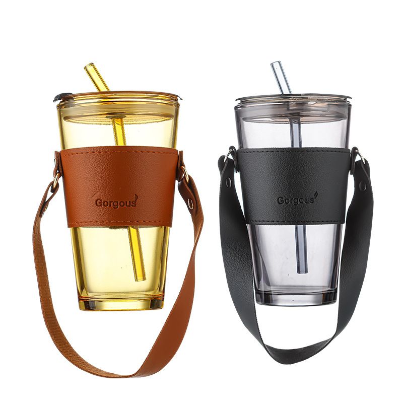 Ly Thủy Tinh Mix Da Có Quai Xách 450ml