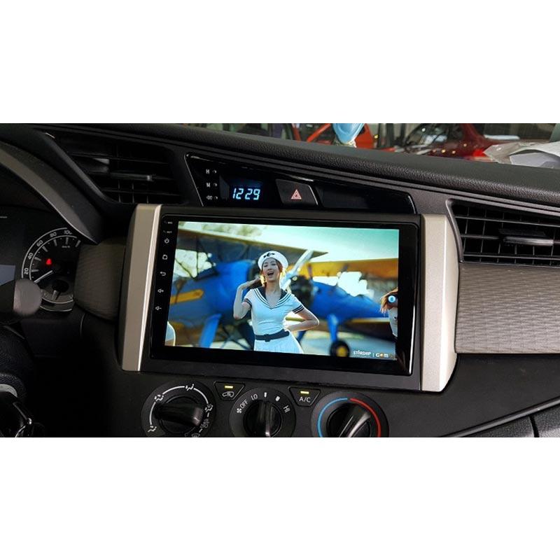 Mặt dưỡng kèm dây nguồn lắp màn hình android cho xe TOYOTA INNOVA 2017-2020
