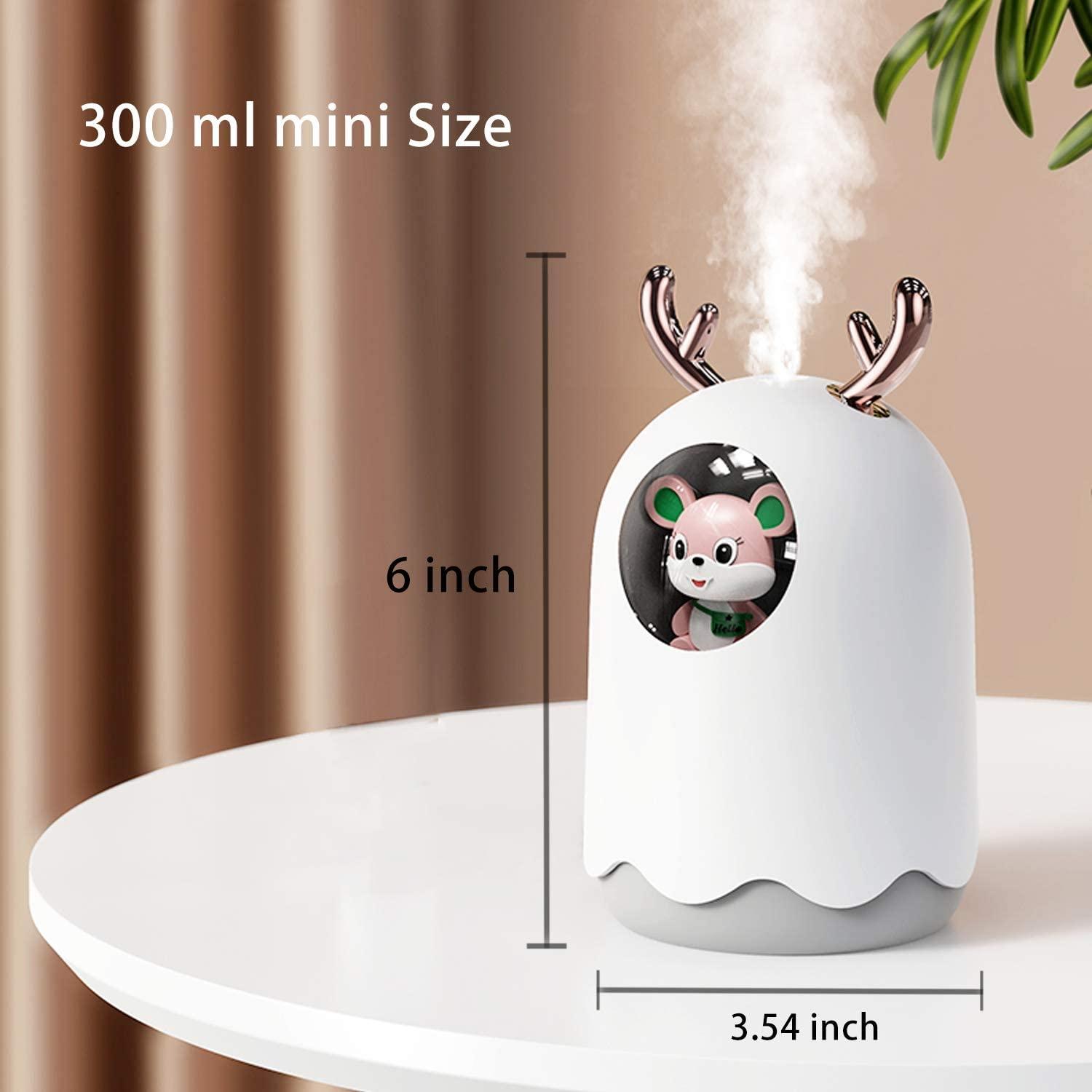 Mới Máy Tạo Độ Ẩm Không Khí Mini Hộ Gia Đình Nhỏ Dưỡng Ẩm Thơm Xe Ô Tô Sáng Tạo Hình Thú Dễ Thương Gấu USB Tạo Độ Ẩm