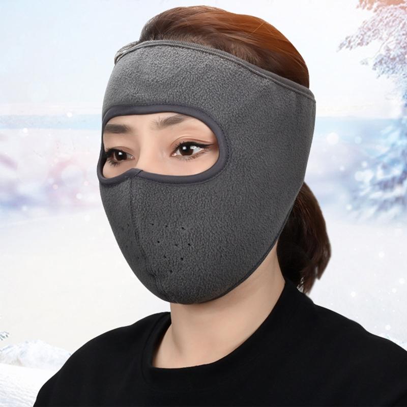 Mùa đông ấm áp thể thao che mặt mặt nạ cổ có thể giặt được mặt nạ chống nắng. Color: blue
