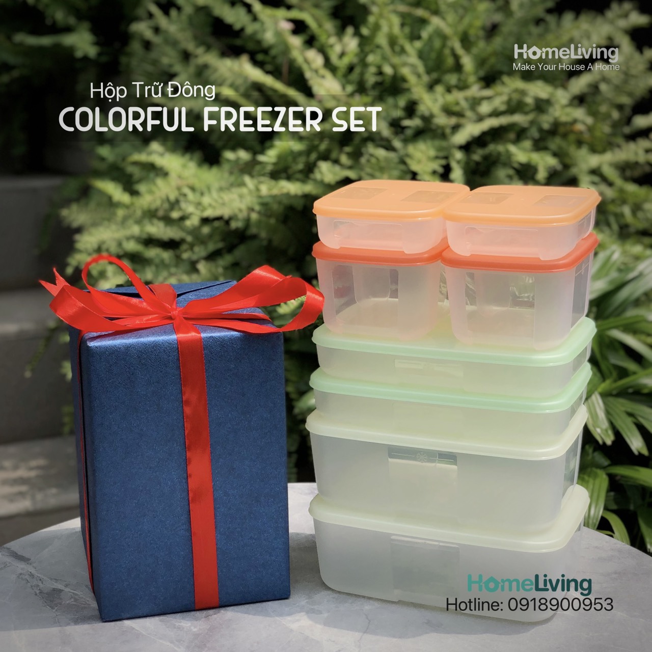 Bộ Trữ Đông Tupperware Freezermate Colorful Set 8