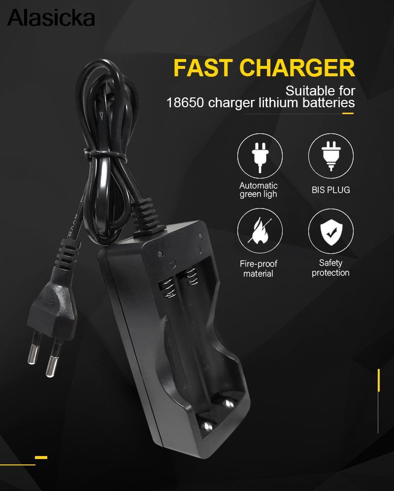 2 khe cắm EU Sạc thông minh Pin sạc Li-ion Sạc pin 18650 Sạc pin Màu sắc: EU