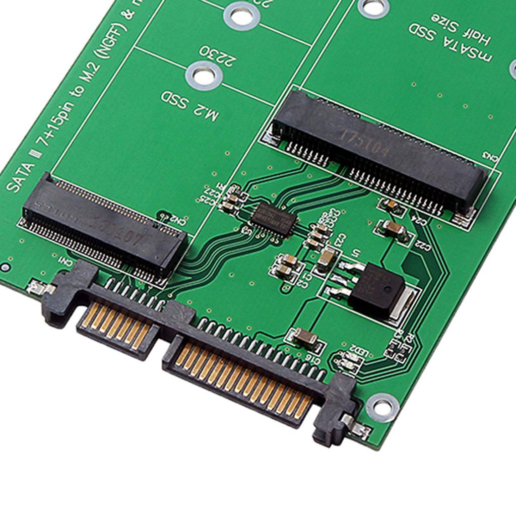 2.5'' Adapter Card M.2  / mSATA SSD to SATA3.0 Converter Board