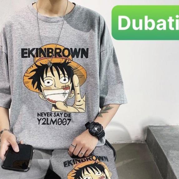 ĐỒ BỘ THỂ THAO ONEPICE HOẠT HÌNH SIÊU MỚI HOT, ĐỒ BỘ NAM, SET ĐỒ BỘ CHẤT VẢI THOÁNG MÁT- DUBATI FASHION