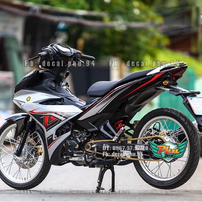 Tem rời EX 150 đen bạc LC