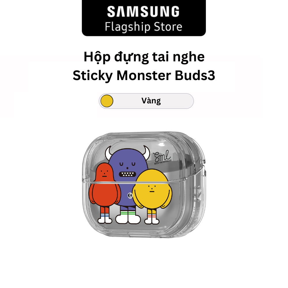 Hộp đựng tai nghe Sticky Monster Buds3 - Hàng chính hãng
