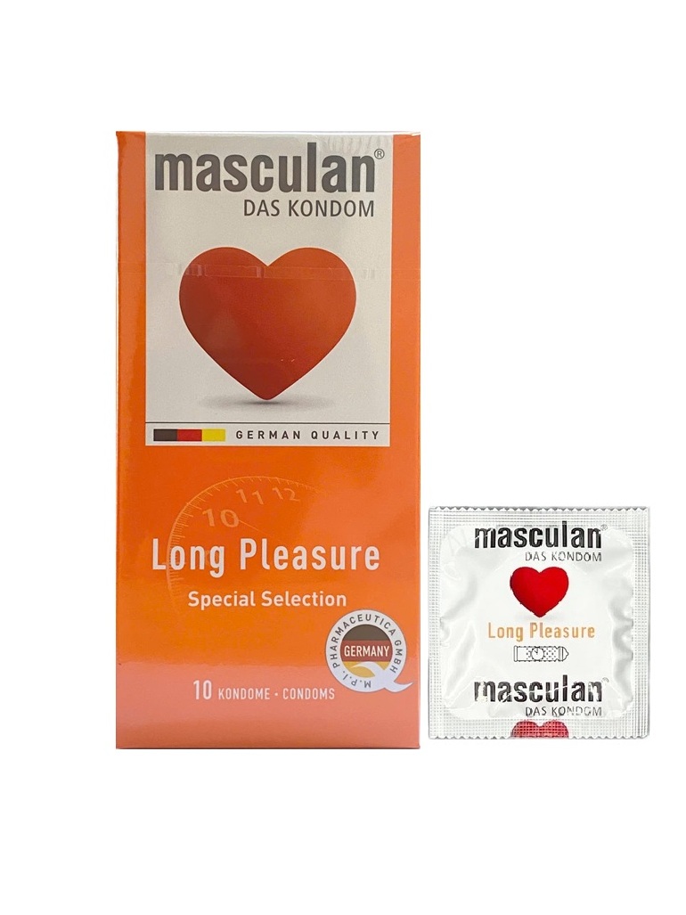 Bao Cao Su Masculan Long Pleasure Gân Gai Kéo Dài Thời Gian - 100% Chính Hãng