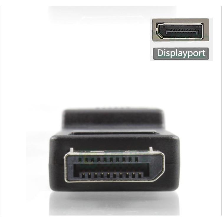 Đầu chuyển tín hiệu Displayport ra HDMI cho laptop, máy tính hỗ trợ 4k 60hz/30hz, 2k 144hz/60hz - Hồ Phạm