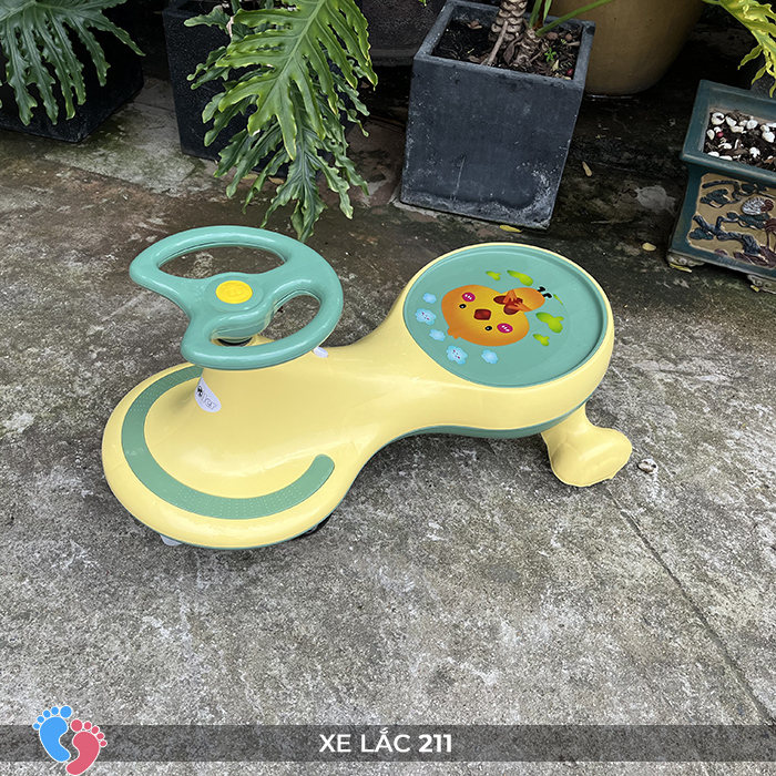 Xe lắc có đèn có nhạc, có đèn cho bé, tải trọng cao BABY PLAZA SC-211