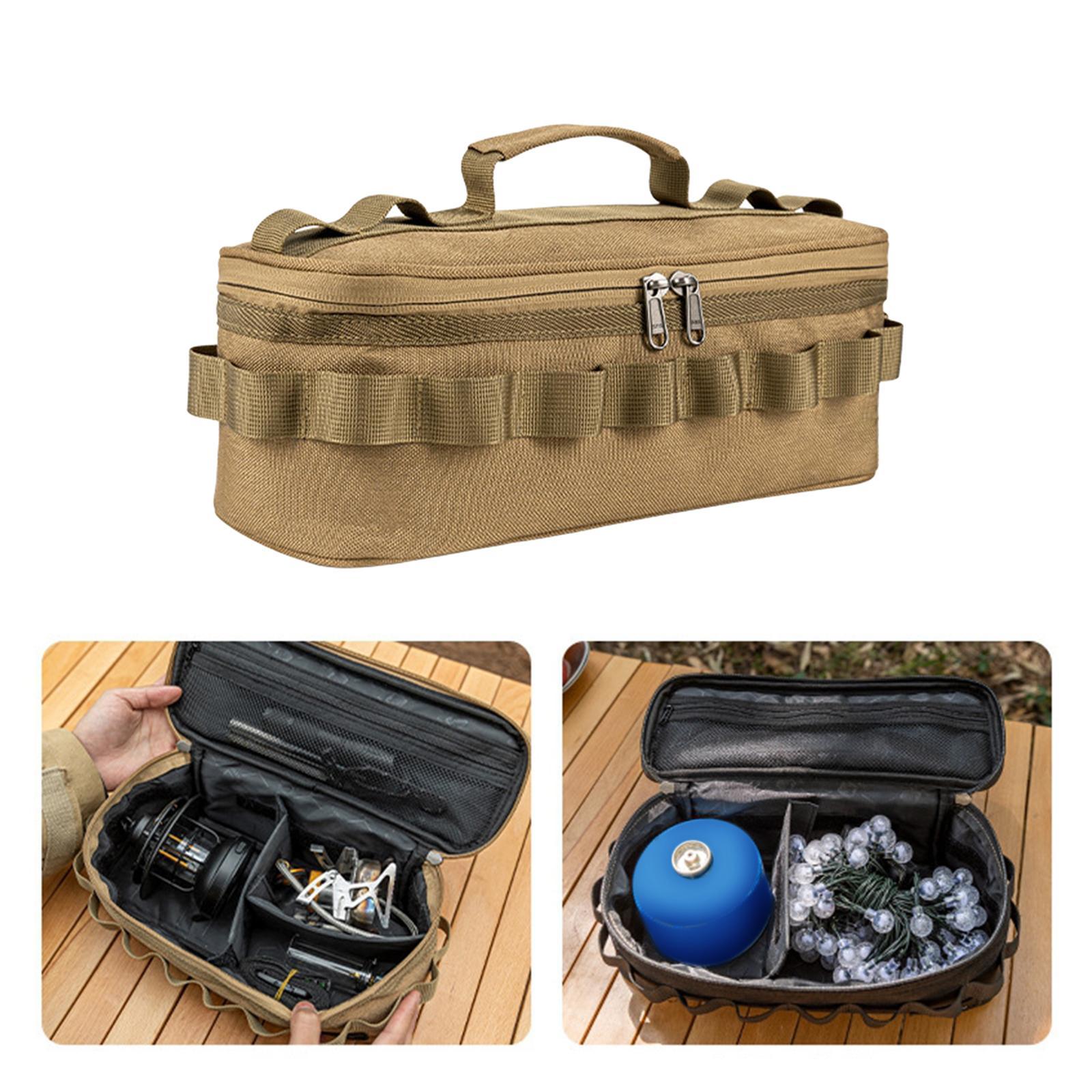 Camping Storage Bag Cookware Organizer Large Capacity Waterproof Durable Cooking Utensils Pouch Utility Tote Bag for BBQ Beach Travel Picnic
