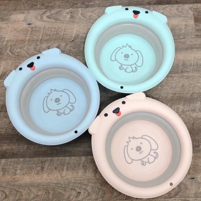 Chậu Rửa Mặt Gấp Gọn Hình Cún