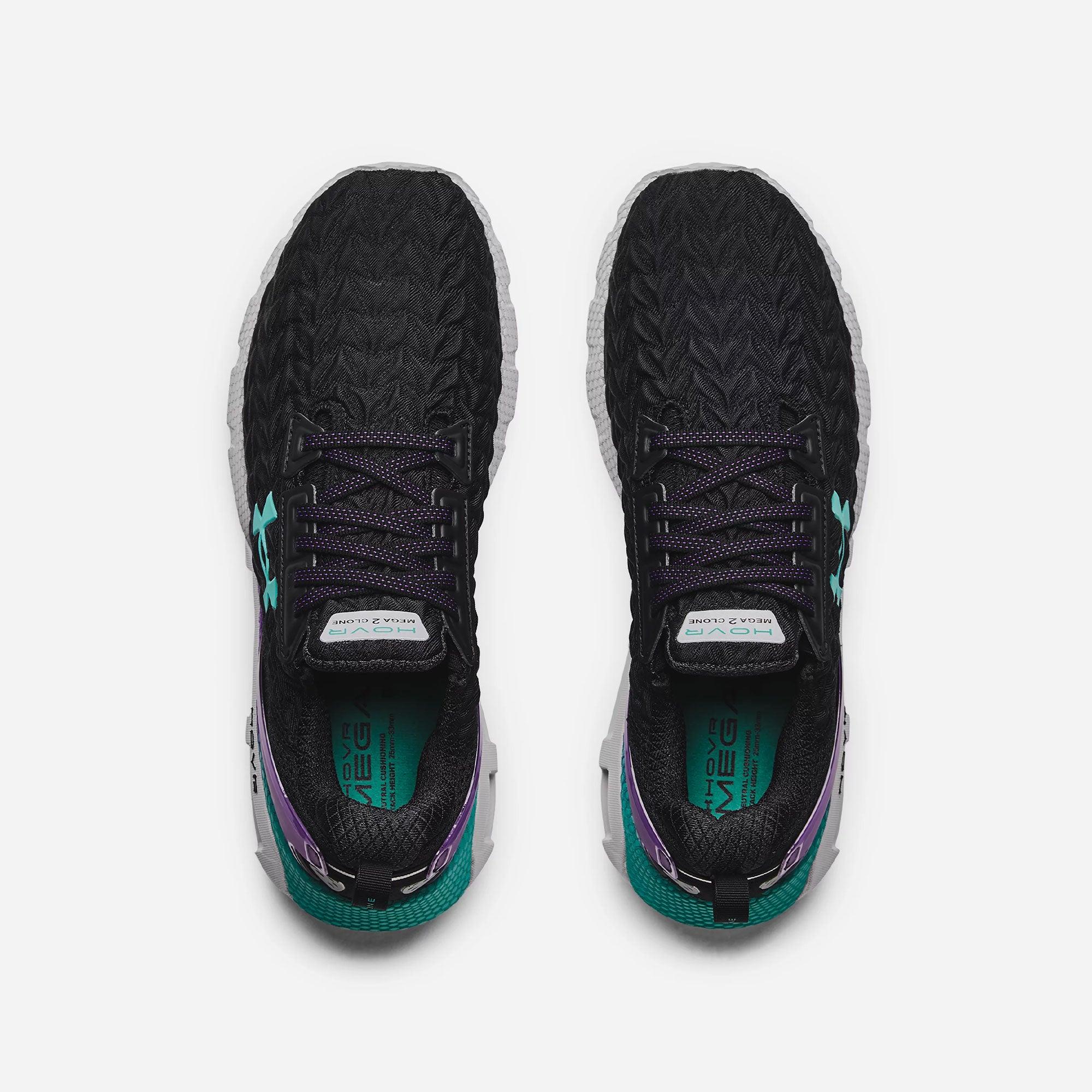 Giày thể thao nam Under Armour Hovr Mega 2 Clone Running Cushioned M Black/Grape/Nept - 3024479-003