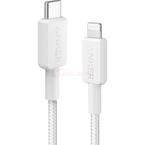 Cáp USB Type-C to iP Anker 322 MFI Nylon Cable III 0.9m A81B5/1.8m A81B6 - Hàng chính hãng