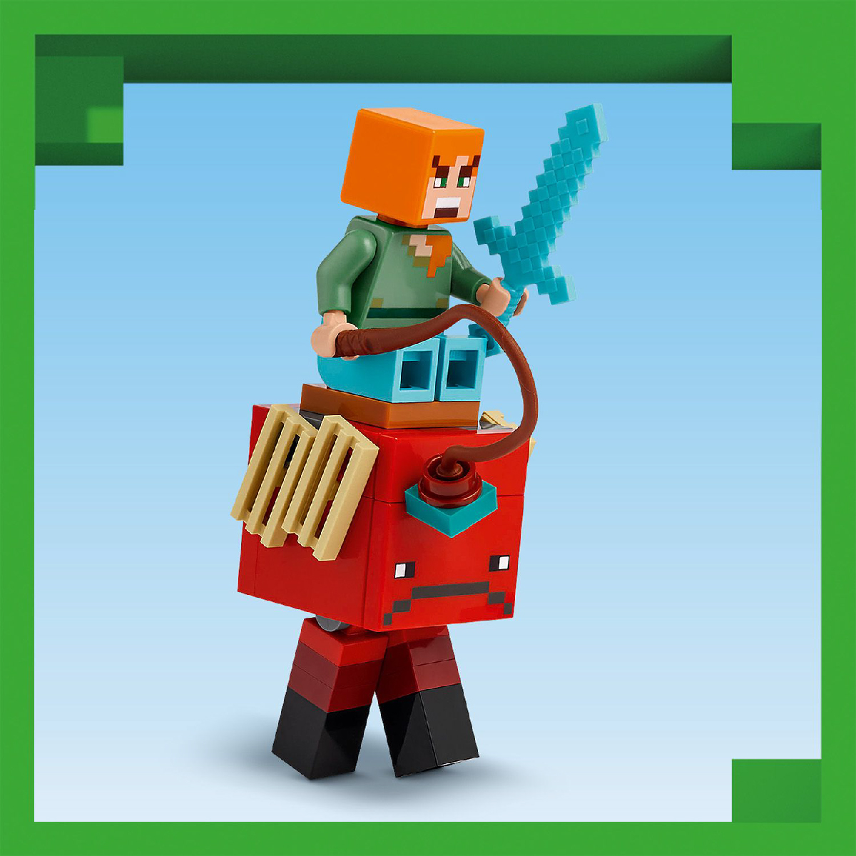 LEGO MINECRAFT 21266 Đồ Chơi Lắp Ráp Trận Chiến Dung Nham Địa Ngục Nether (99 chi tiết)