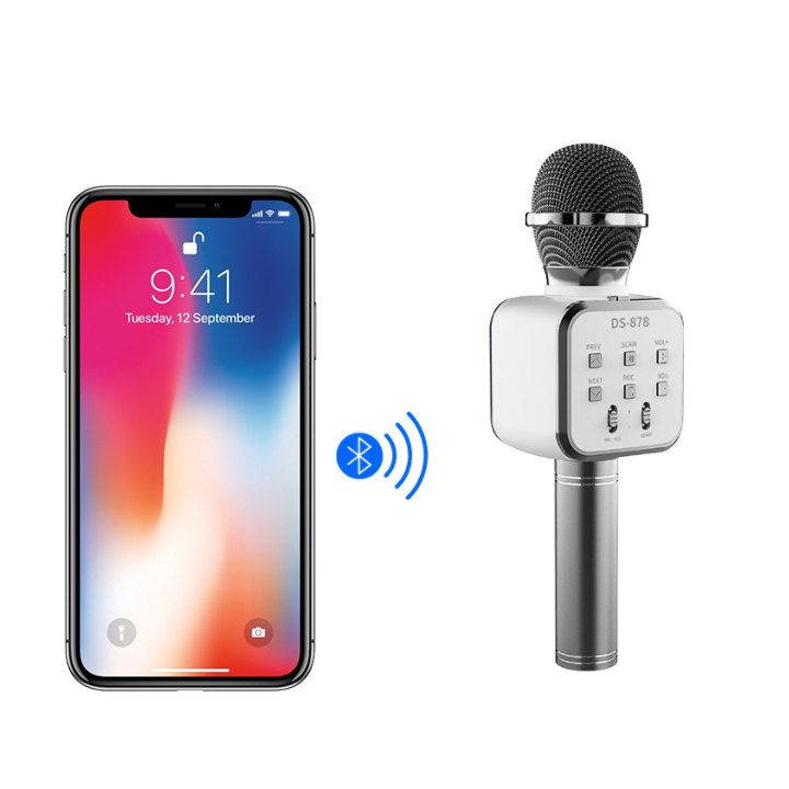 Mic Hát Karaoke Bluetooth - Giao Màu Ngẫu Nhiên