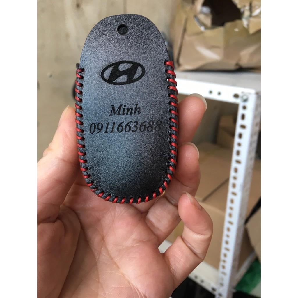 Bao Da Chìa Khóa dành cho Ô TÔ HUYNDAI 3 nút D a b ò thật
