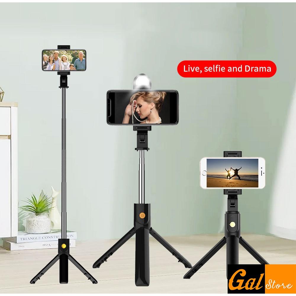 Gậy Chụp Ảnh Selfie K10S Tích Hợp Đèn Led