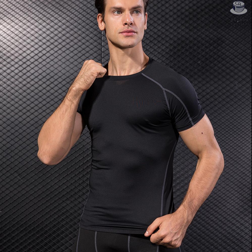 Set 3 áo thun thể thao ngắn tay thấm hút mồ hôi nhanh dành cho nam