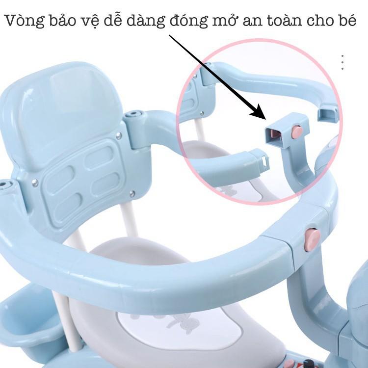 Xe Đạp 3 Bánh Có Cần Đẩy Có Thể Phát Nhạc Cho Bé