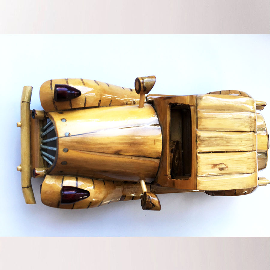 Mô Hình Xe Hơi DUESENBERG Tre Vàng Handmade