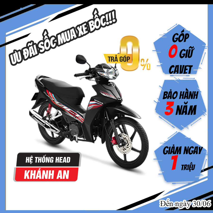 Xe Máy Honda Blade 2021 - Phiên bản thể thao: Phanh đĩa - Vành đúc