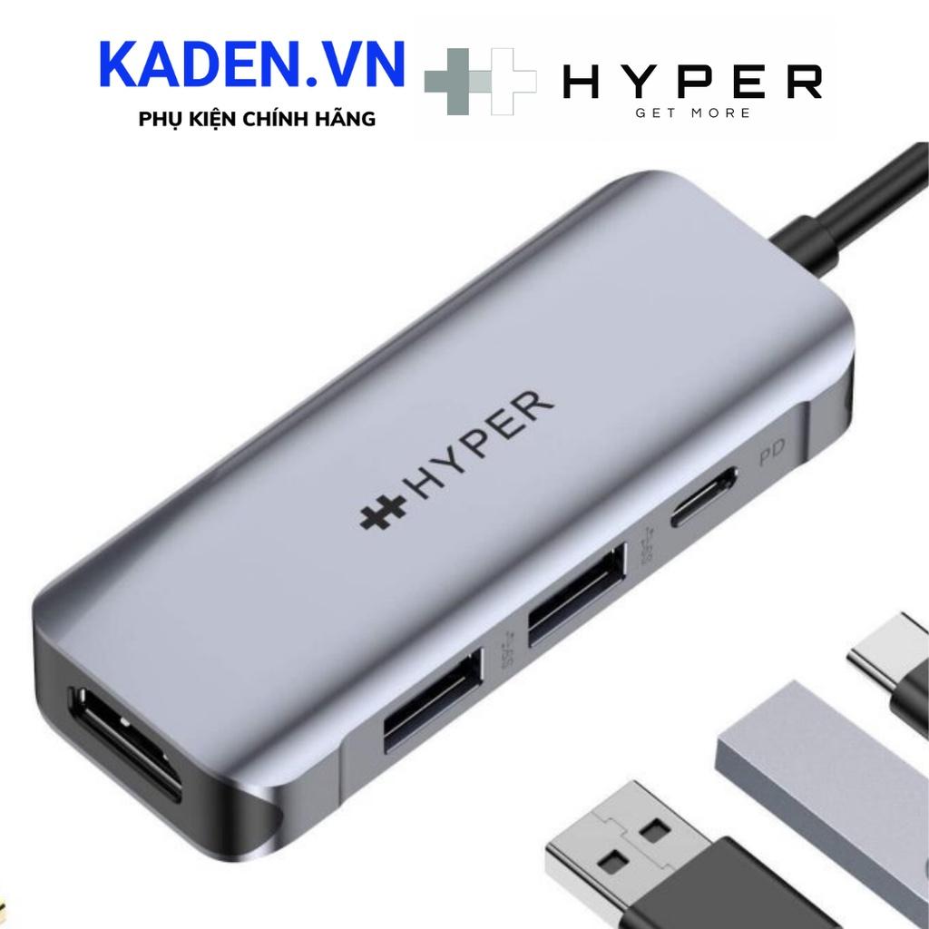 Cổng chuyển HYPERDRIVE HDMI 4K60HZ 4-IN-1 USB-C HUB (HD41)