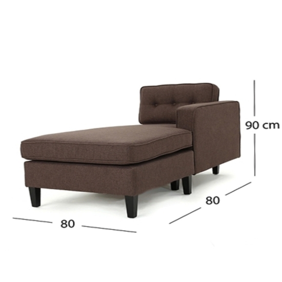 Ghế Sofa Góc L Corner Jona Brown Grey SFG18
