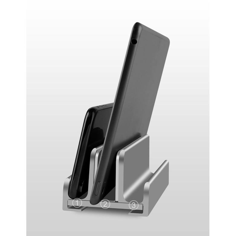Giá đỡ Laptop Macbook, Máy tính bảng, Ipad Surface bằng nhôm nguyên khối dựng gọn gàng, chắc chắn.