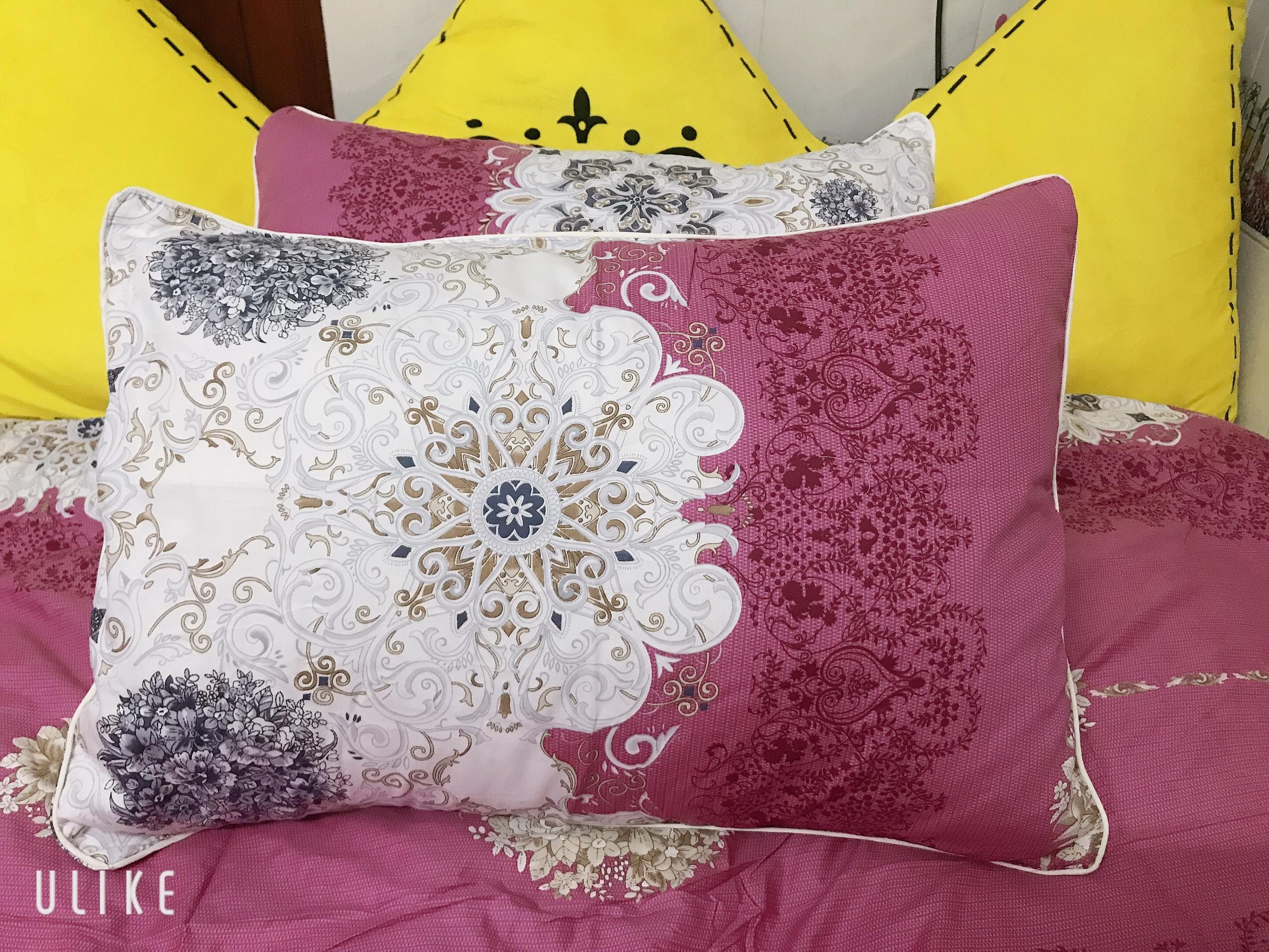 Áo Gối Nằm 40 x 60cm Cotton May Từ Vải Cotton Thắng Lợi Mẫu Hoa