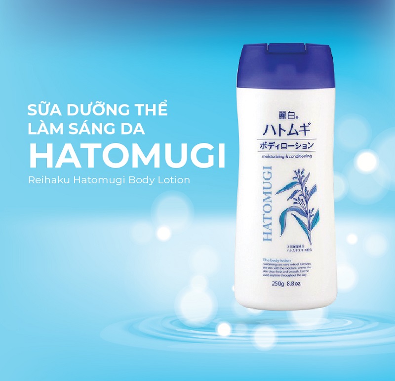 Sữa Dưỡng Thể Làm Sáng Da Chiết Xuất Ý Dĩ Reihaku Hatomugi Nhật Bản