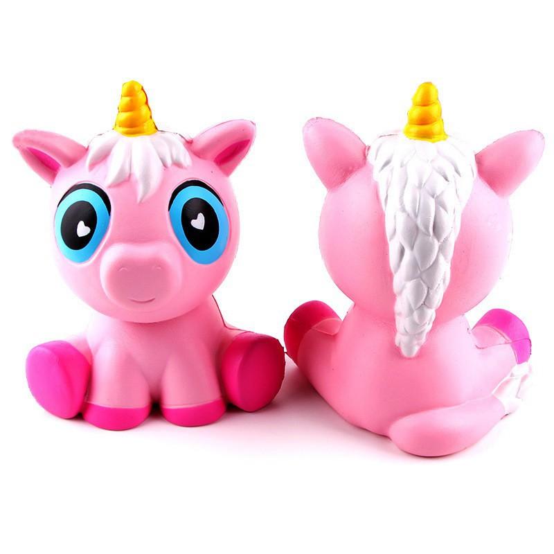 ĐỒ CHƠI SQUISHY NGỰA NGỒI BỆT 1 SỪNG mã TDT14 Lsp13