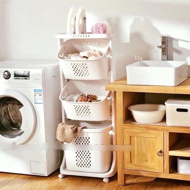 Kệ plastic 3 tầng đựng đồ đa năng
