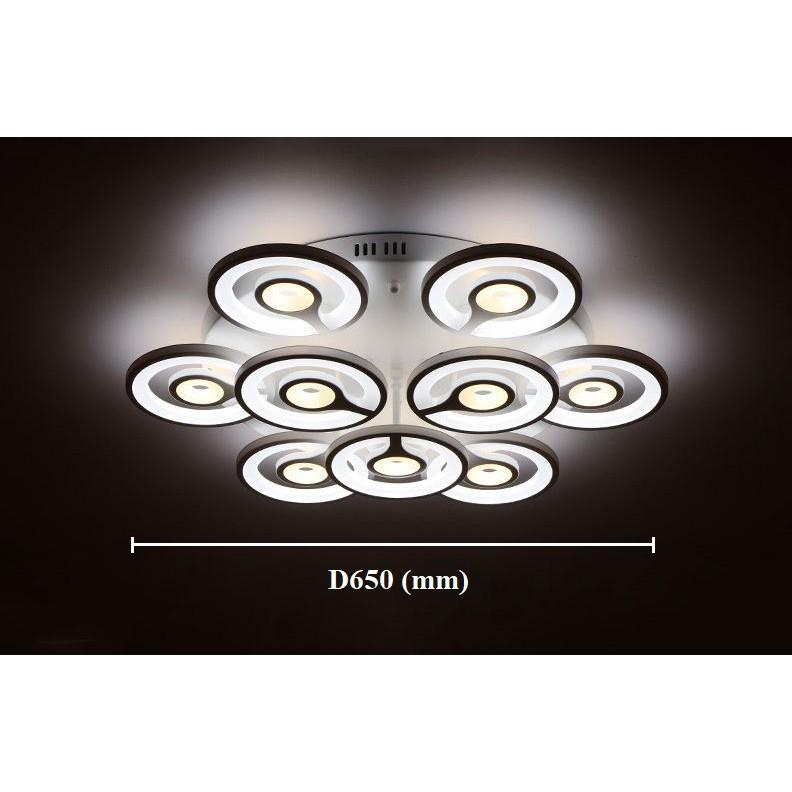 Đèn trần ENTIN 3 chế độ ánh sáng hiện đại tiết kiệm năng lượng - kèm bóng LED chuyên dụng và điều khiển từ xa