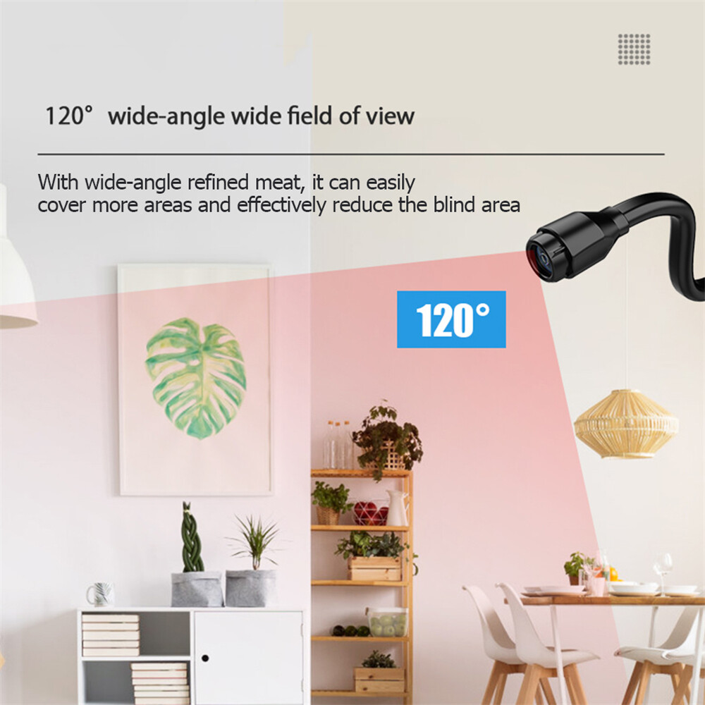 Camera WIFI Bẻ Góc mini, Cảnh Báo Theo Dõi + thẻ 32Gb