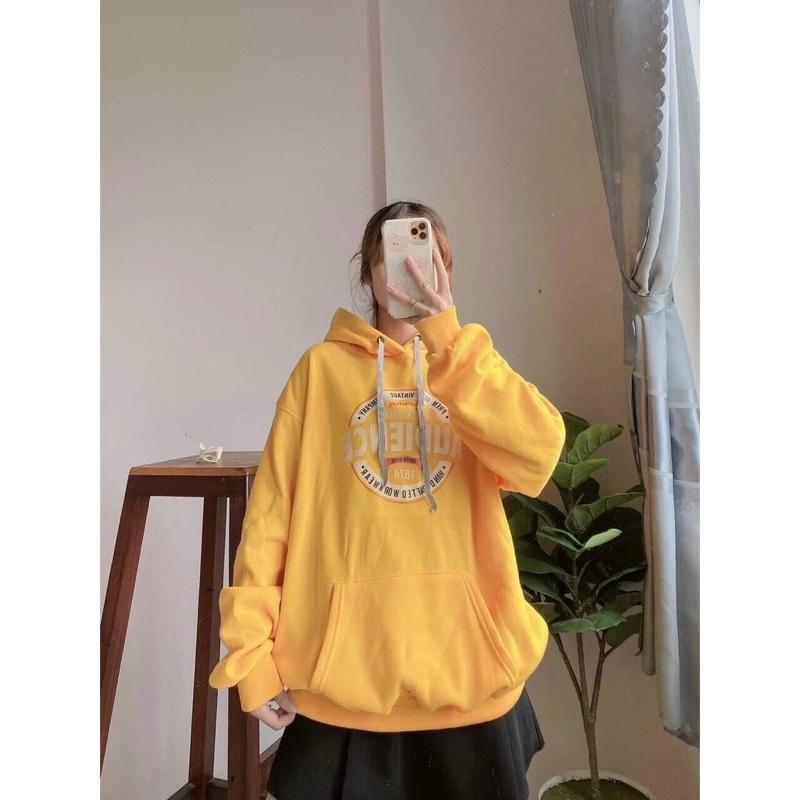Áo khoác chui đầu hoodie nỉ ngoại tay phồng UNISEX ulzzang nam nữ AN874