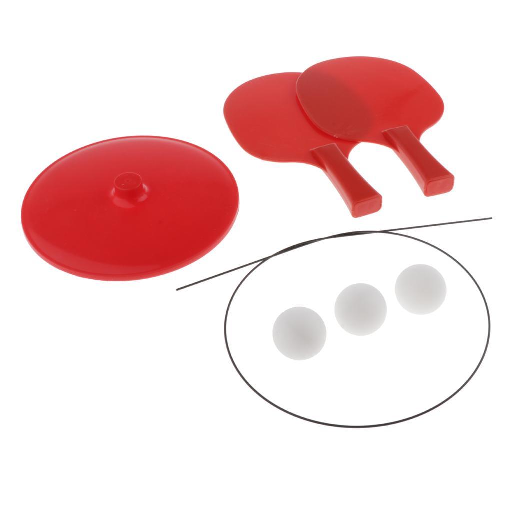 Table Tennis Trainer  Pong Balls Paddles for Training Practice - Easy to Assemble