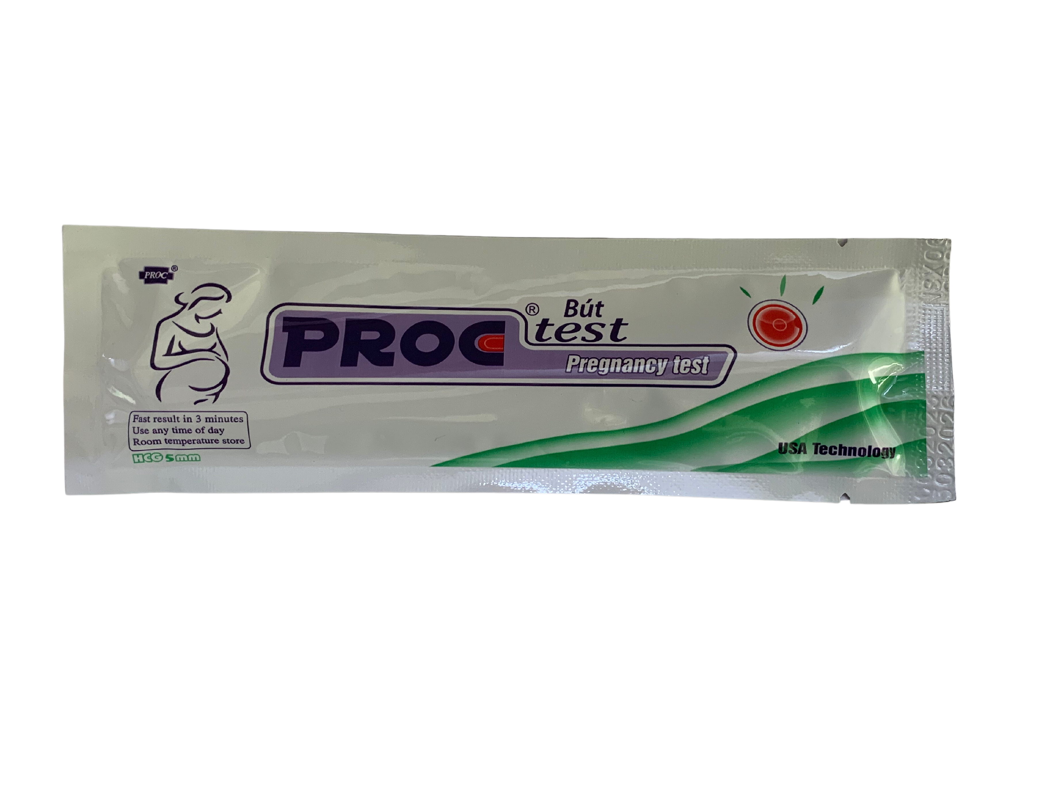 Bút thử thai cao cấp Proc test, gói 1 cái, vinaphar