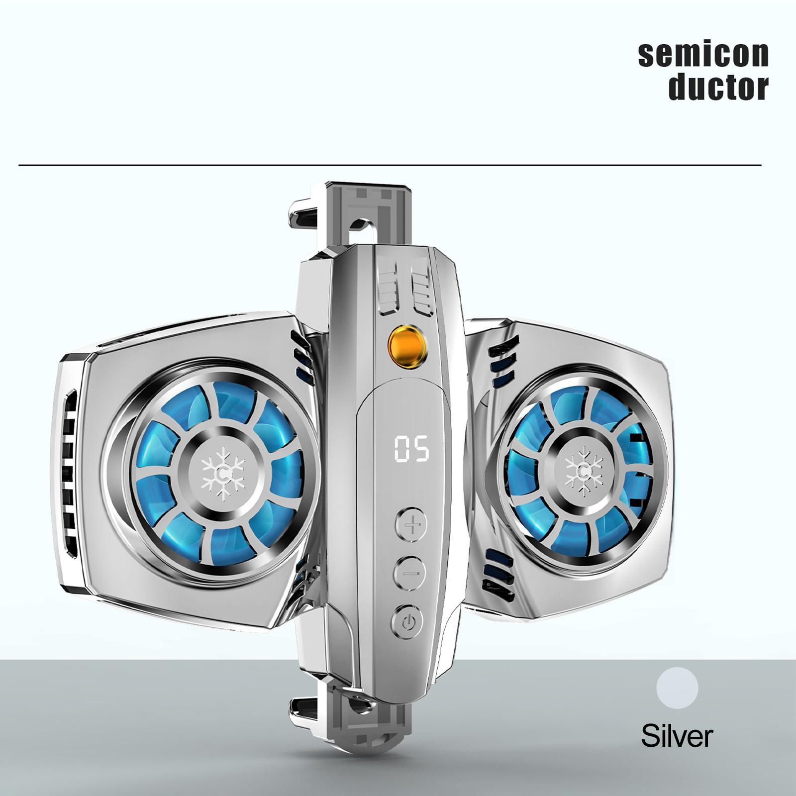 Cell Phone Cooler Semiconductors with RGB Lights Portable Heat Dissipation for