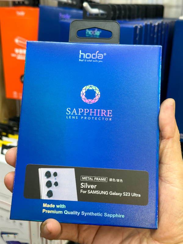 Lens HODA Sapphire Bảo Vệ Camera Dành Cho Samsung S23 Ultra/S22 Ultra (5 Vòng) - Hàng Nhập Khẩu