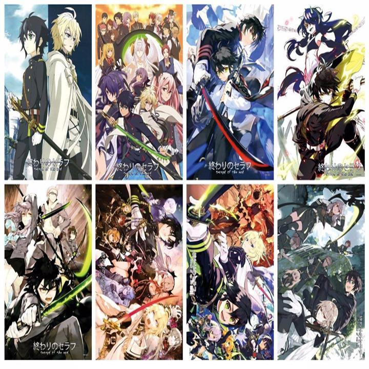 Poster Owari no Seraph Seraph of the End Thiên thần diệt thế tranh treo hình anime tặng ảnh thiết kế vcone